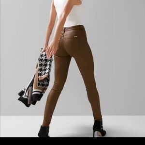 White House Black Market coated skinny jeans